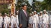 រដ្ឋមន្ត្រី​ក្រសួង​មហាផ្ទៃ​ ស ខេង ចូលរួម​ទិវាបុណ្យ​ឯករាជ្យ​ជាតិថ្ងៃទី​៩ វិច្ឆកា ឆ្នាំ​២០១៩​ នៅ​រាជធានី​​ភ្នំពេញ​។ (ហ៊ុល រស្មី/VOA) ​