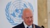 U.N. Syria envoy Staffan de Mistura attends a news conference at the United Nations in Geneva, Switzerland, Sept. 4, 2018. 