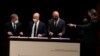Delegados asisten a conversaciones en la Ciudad de México, el viernes 13 de agosto de 2021.