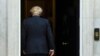 Britain's Prime Minister Boris Johnson walks back into 10 Downing Street after greeting US Vice President Mike Pence in London, Sept. 5, 2019. 