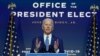 El proyectado presidente electo Joe Biden, junto a la vicepresidenta electa Kamala Harris, habla el lunes 9 de noviembre de 2020 en Wilmington, Delaware. [Foto: AP]