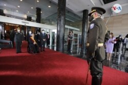 Ceremonia militar en conmoracion del 198 aniversario de la Batalla del Pichincha y Día de las Fuerzas Armadas (Cima de la Libertad). [Foto: Cortesía Secretaría General de Comunicación de la Presidencia de la República]