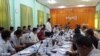 ပြည်ထောင်စုငြိမ်းချမ်းရေးဖော်ဆောင်ရေး လုပ်ငန်းကော်မတီ UPWC နဲ့ တိုင်းရင်းသားလက်နက်ကိုင်အဖွဲ့တွေရဲ့ တနိုင်ငံလုံးဆိုင်ရာ အပစ်အခတ်ရပ်စဲရေး ညှိနှိုင်းရေးအဖွဲ့ NCCT တို့ တွေ့ဆုံပွဲ။ (ဓာတ်ပုံ- ဦးလှမောင်ရွှေ fb)