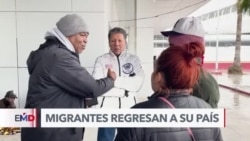 Migrantes en frontera norte de México deciden regresar a su país