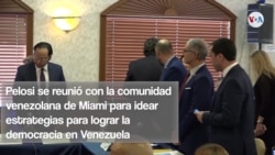 Nancy Pelosi se reúne con la comunidad venezolana en el sur de la Florida
