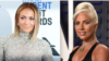 Jennifer Lopez, hagu da Lady Gaga, dama