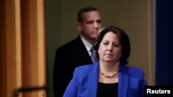 La vicefiscal general de EE. UU., Lisa Monaco, informa el contraataque llevado a cabo por las agencias federales para recuperar un rescate pagado a piratas cibernéticos rusos.