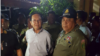 រូបឯកសារ៖ ប្រធាន​គណបក្ស​សង្គ្រោះ​ជាតិ​ លោក កឹម សុខា ត្រូវ​បាន​ចាប់​ខ្លួន​នៅ​រំលង​អាធ្រាត​ឈាន​ចូល​ថ្ងៃទី៣ ខែកញ្ញា​ នៅ​គេហដ្ឋាន​របស់​លោក​​ ក្នុង​រាជធានី​ភ្នំពេញ​។​ ( រូបផ្តល់ឲ្យ)