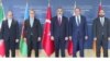 Hakan Fidan, Ceyhun Bayramov, Sergey Lavrov, Ararat Mirzoyan və Abbas Ərakçi (Mənbə: Azərbaycan XİN)