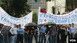 La reciente nacionalización de la siderúrgica Sidetur desencadenó protestas de los trabajadores.