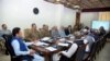 In this handout picture released by Prime Minister Office (PMO) August 7, 2019, Pakistan's Prime Minister Imran Khan (L) chairs a National Security Committee meeting in Islamabad.