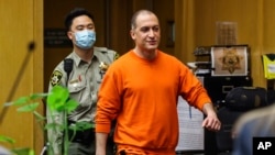 FILE - Nima Momeni, shown here making his way into the courtroom for his arraignment on May 2, 2023, in San Francisco, California, was convicted on Dec. 17, 2024, of second-degree murder in the fatal stabbing of Cash App founder Bob Lee.