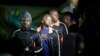 FILE - Nigerian returnees from Libya disembark from a plane upon arrival at the Murtala Muhammed International Airport in Lagos, Nigeria, Dec. 5, 2017. 