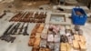 Ammunition and explosives seized from suspected members of Hezbollah are displayed after a raid of a building in Nigeria's northern city of Kano, May 30, 2013 file photo. 