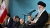 In this photo released by an official website of the office of Iranian Supreme Leader Ayatollah Ali Khamenei, he speaks in a ceremony meeting a group of officials in Tehran on March 8, 2025. Khamenei refused potential nuclear talks between Iran and the United States.