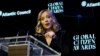 Giorgia Meloni, Italy's president of the Council of Ministers, gives an acceptance speech during the Global Citizen Awards dinner, Sept. 23, 2024, in New York.
