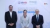 De izquierda a derecha David Gosney, director de USAID El Salvador; Mileydi Guillarte, subdirectora Latinoamérica y el Caribe USAID y Roberto Murray Meza, presidente FRMA, Fundación Rafael Meza Ayau.