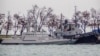 Ukrainian naval ships, which were recently seized by Russia's FSB security service, are seen anchored in a port in Kerch, Crimea November 28, 2018. REUTERS