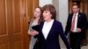 Sen. Susan Collins, R-Maine, heads to the Senate floor for the vote on the confirmation vote of Supreme Court nominee Brett Kavanaugh, on Capitol Hill, Oct. 6, 2018 in Washington.