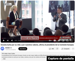 Captura de pantalla de YouTube de la entrevista de mayo de 2022, con traducción automática.
