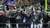 Les Philadelphia Eagles célèbrent leur victoire au Super Bowl face aux Kansas City Chiefs, le 10 février 2025.