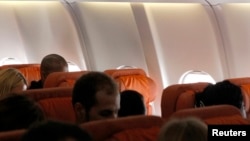 Un asiento vacío supuestamente reservado para el excontratista de la NSA, Edward Snowden, en el vuelo de Aeroflot hacia Cuba.