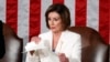 House Speaker Nancy Pelosi of Calif., tears her copy of President Donald Trump's State of the Union address after he delivered it to a joint session of Congress on Capitol Hill in Washington, Tuesday, Feb. 4, 2020. (AP Photo/Alex Brandon)