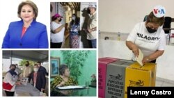 Conjunto de imágenes de la alcaldesa de Antiguo Cuscatlán, Milagro Navas, quien ha sido edil por 33 años. [Fotos: cortesía]