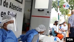 Autoridades colombianas dijeron que la ruta humanitaria hace énfasis en el acompañamiento a quienes de manera voluntaria desean regresar a su país de origen. [Foto: Angélica Trejos, VOA]
